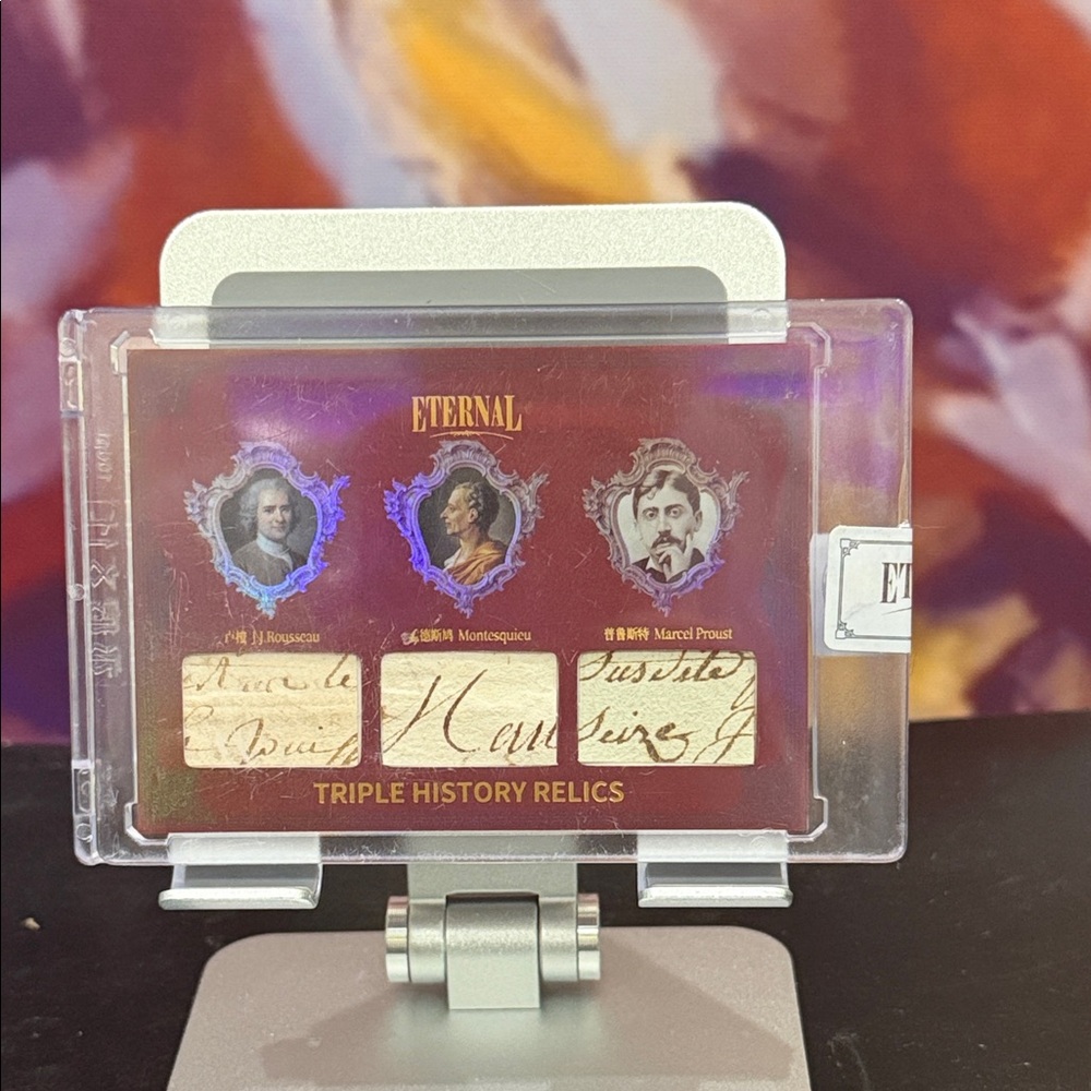 2024 Eternal Celebrities Triple History Relic Rousseau Montesquieu Proust 24/25